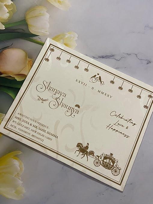 Gulshan Card Collection Designer Wedding Invitation Card (Pack of 50)