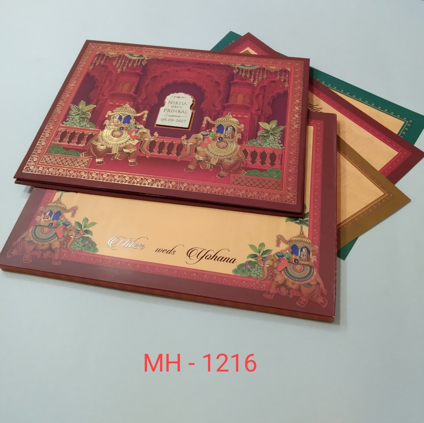 Gulshan Card Collection Designer Wedding Invitation Card (Pack of 50)