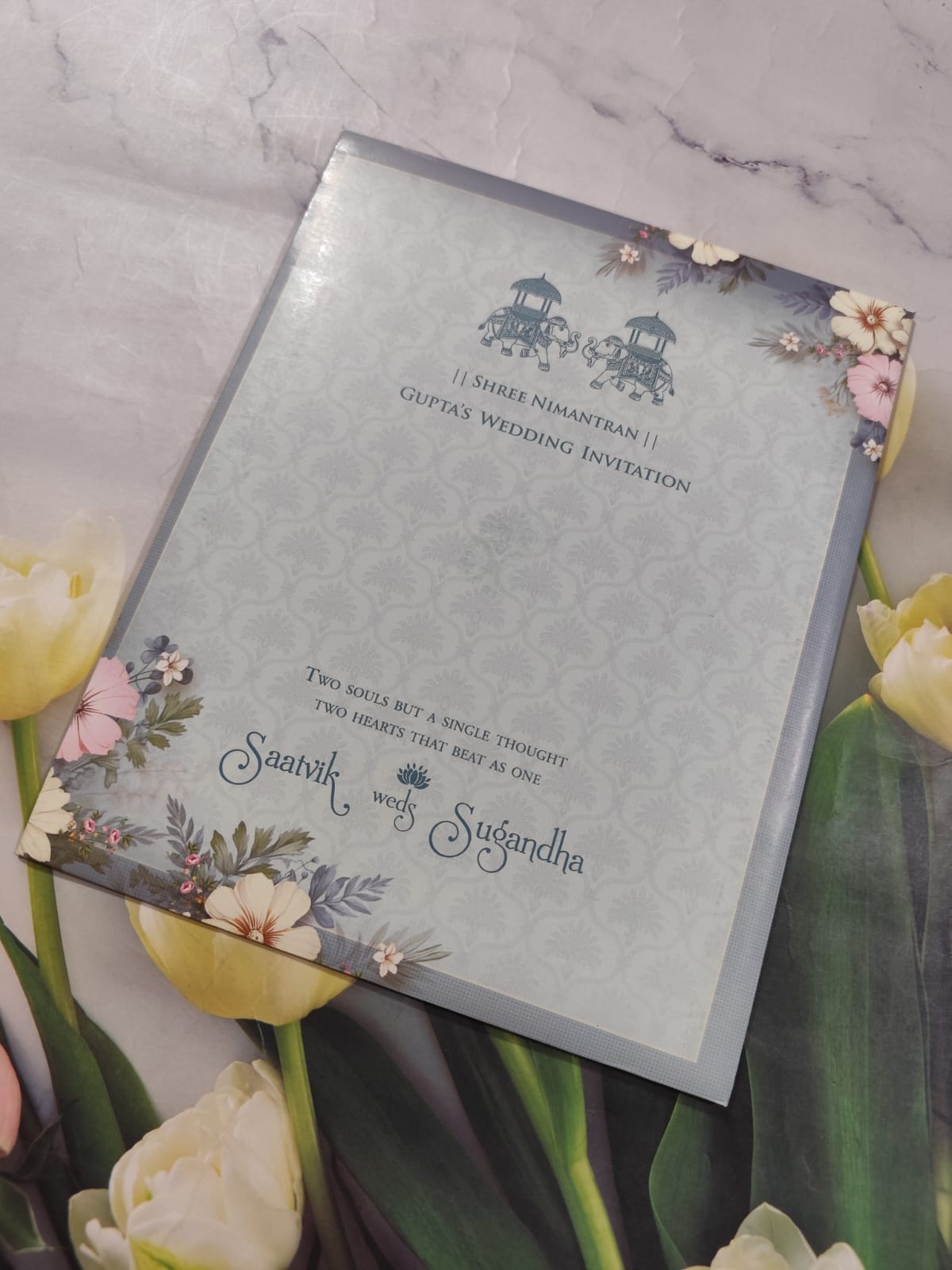 Gulshan Card Collection Designer Wedding Invitation Card (Pack of 50) RD