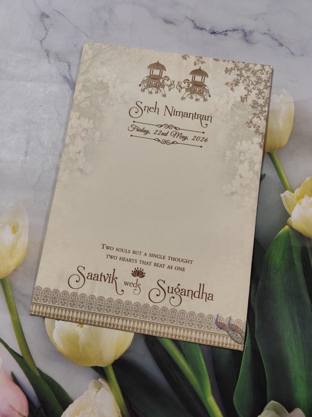 Gulshan Card Collection Designer Wedding Invitation Card (Pack of 50) RD