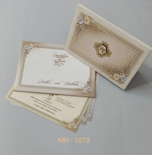 Gulshan Card Collection Designer Wedding Invitation Card (Pack of 50)