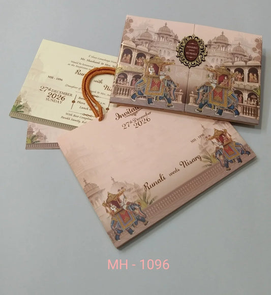 Gulshan Card Collection Designer Wedding Invitation Card (Pack of 50)