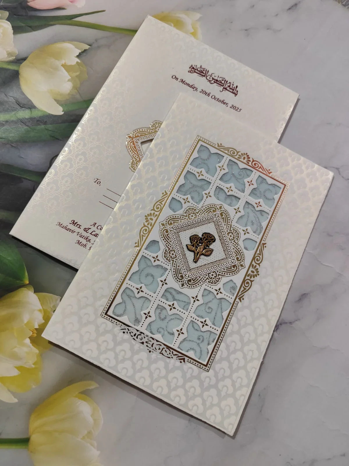 Gulshan Card Collection Designer Wedding Invitation Card (Pack of 50)