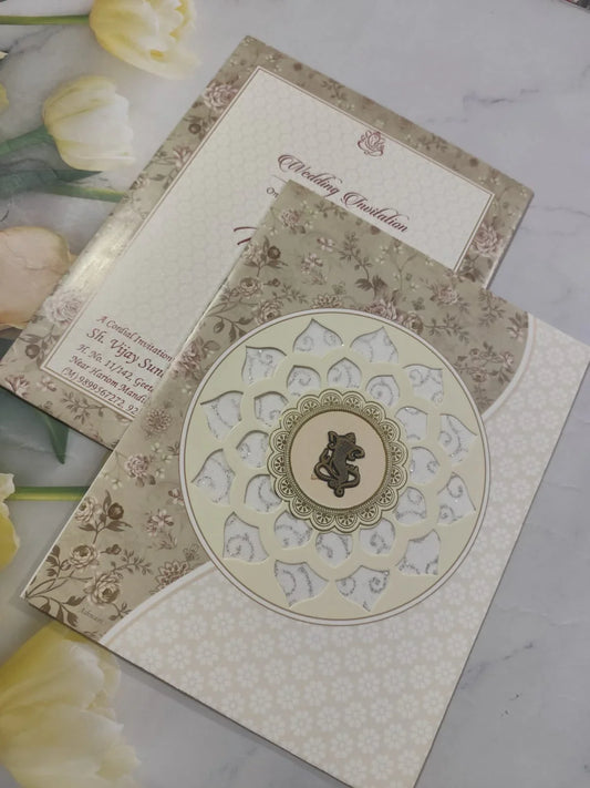 Gulshan Card Collection Designer Wedding Invitation Card (Pack of 50) 0014 SD