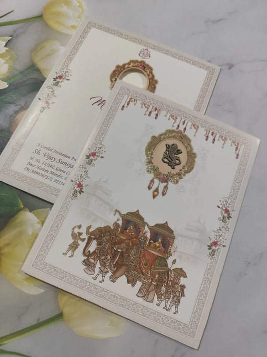 Gulshan Card Collection Designer Wedding Invitation Card (Pack of 50) SD