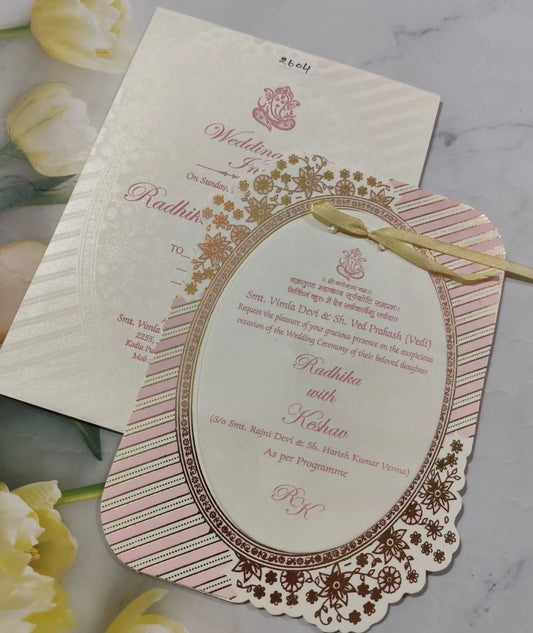 Gulshan Card Collection Designer Wedding Invitation Card (Pack of 50) VDV