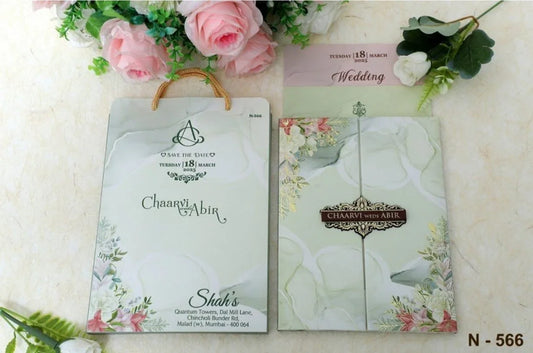 Gulshan Card Collection Designer Wedding Invitation Card (Pack of 50)