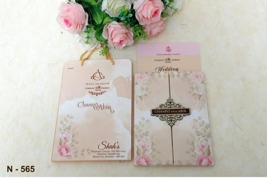 Gulshan Card Collection Designer Wedding Invitation Card (Pack of 50)