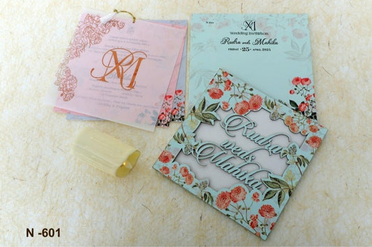 Gulshan Card Collection Designer Wedding Invitation Card (Pack of 50)