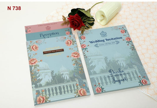 Gulshan Card Collection Designer Wedding Invitation Card (Pack of 50)