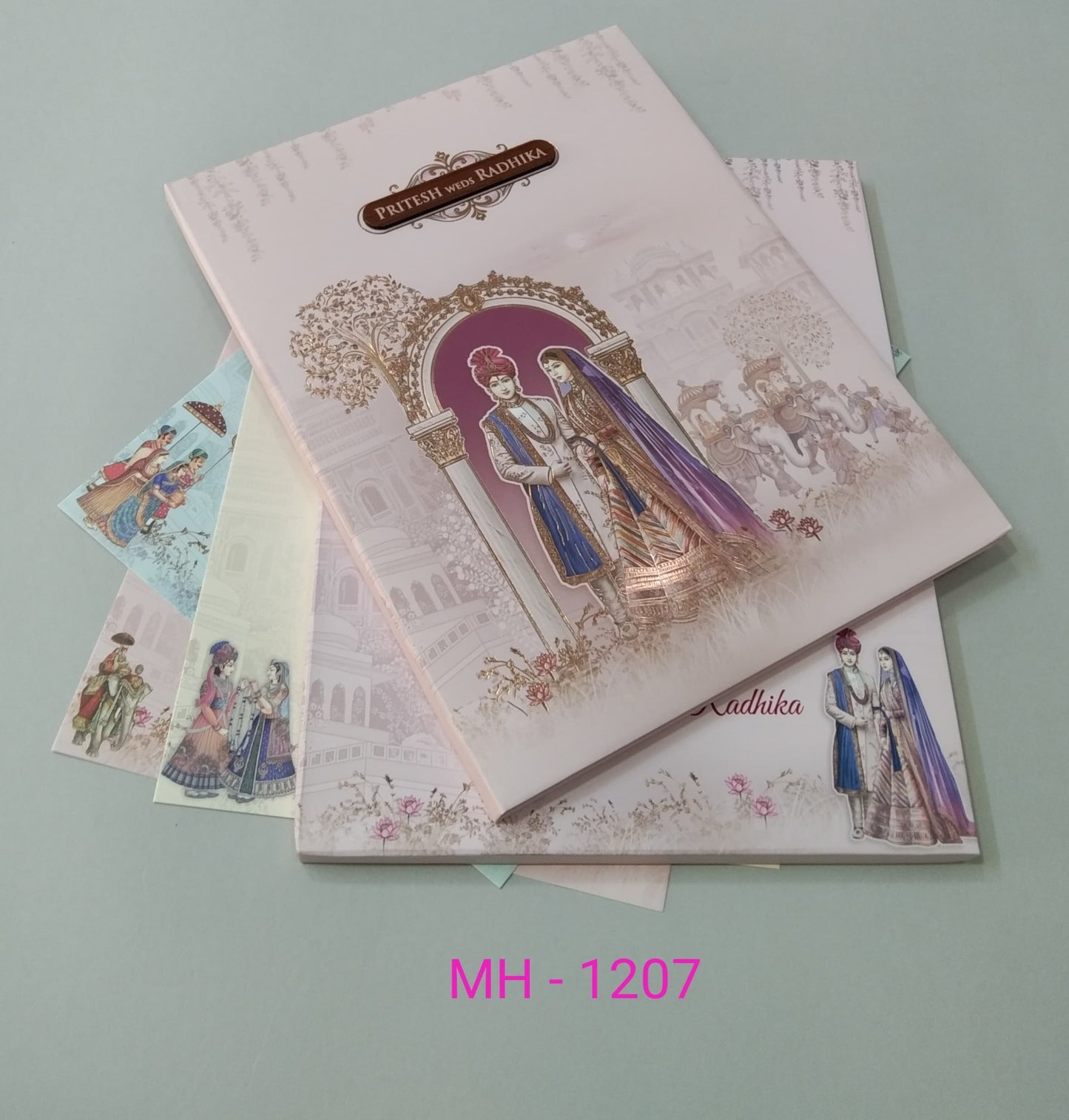 Gulshan Card Collection Designer Wedding Invitation Card (Pack of 50)