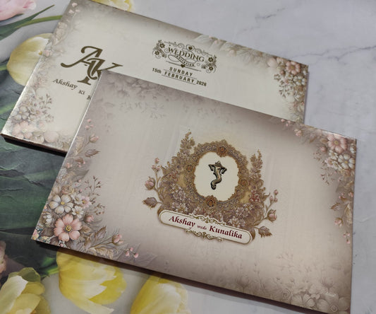 Gulshan Card Collection Designer Wedding Invitation Card (Pack of 50) AC 1125/62