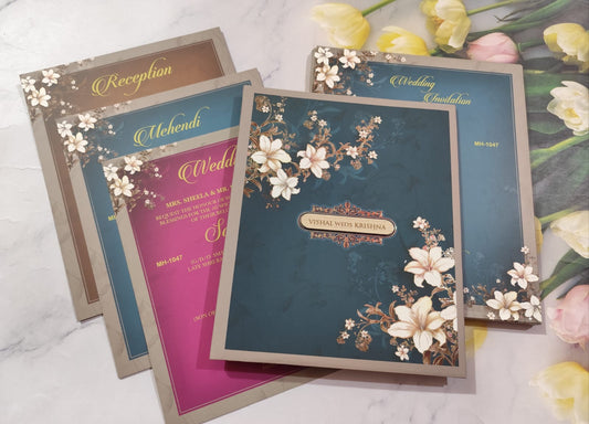 Gulshan Card Collection Designer Wedding Invitation Card (Pack of 50)