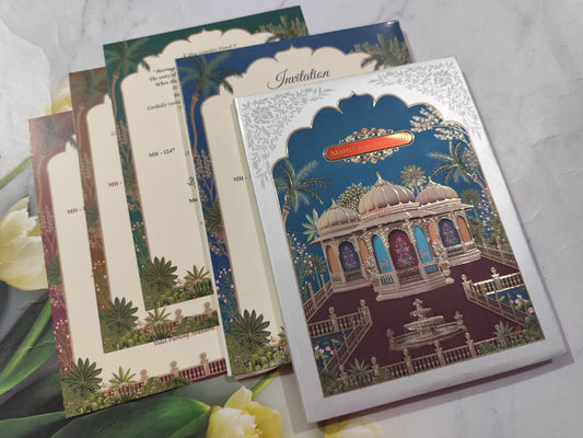 Gulshan Card Collection Designer Wedding Invitation Card (Pack of 50)