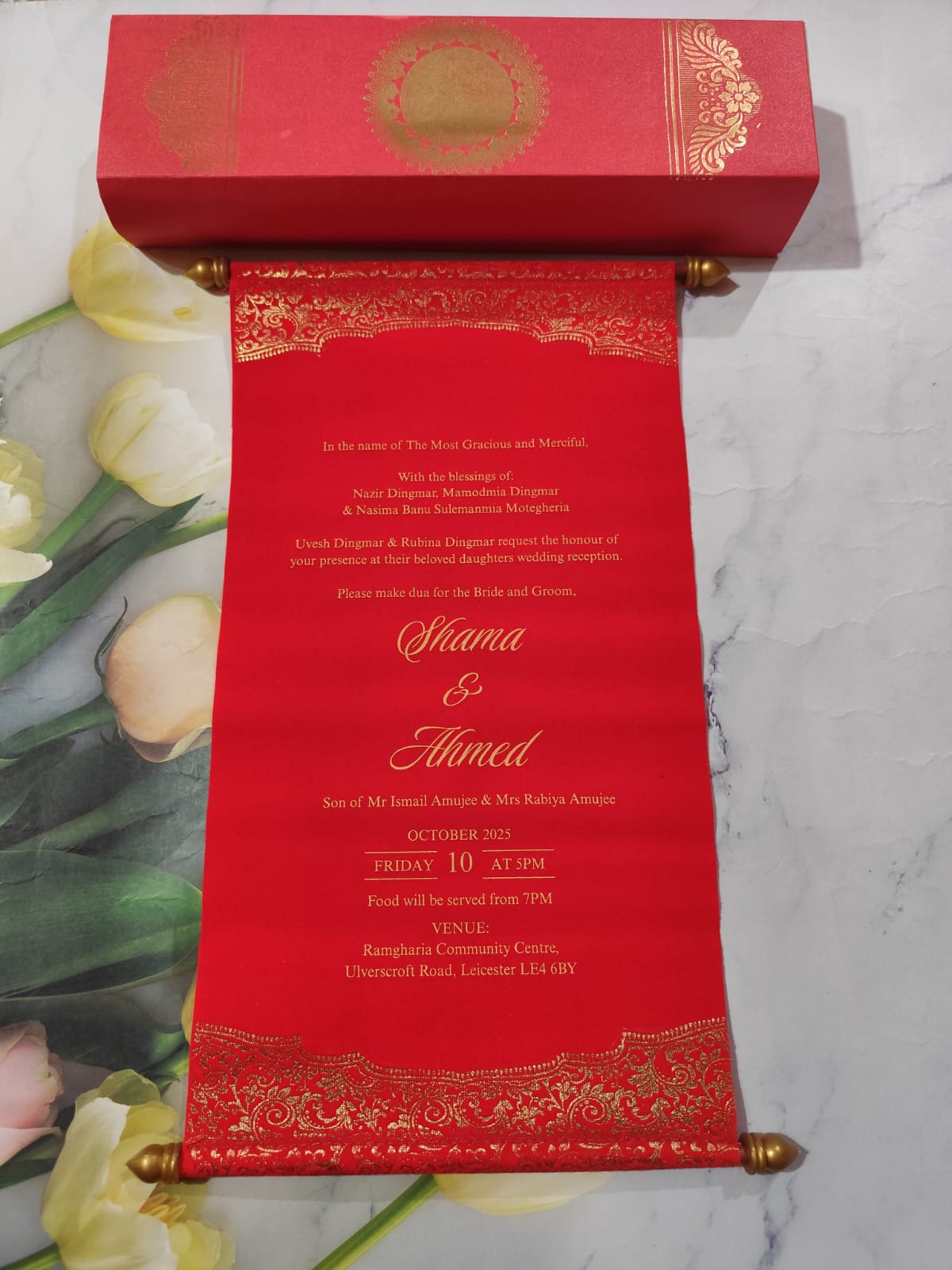 Gulshan Card Collection Designer Wedding Invitation Card (Pack of 50)