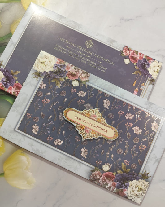 Gulshan Card Collection Designer Wedding Invitation Card (Pack of 50) RD