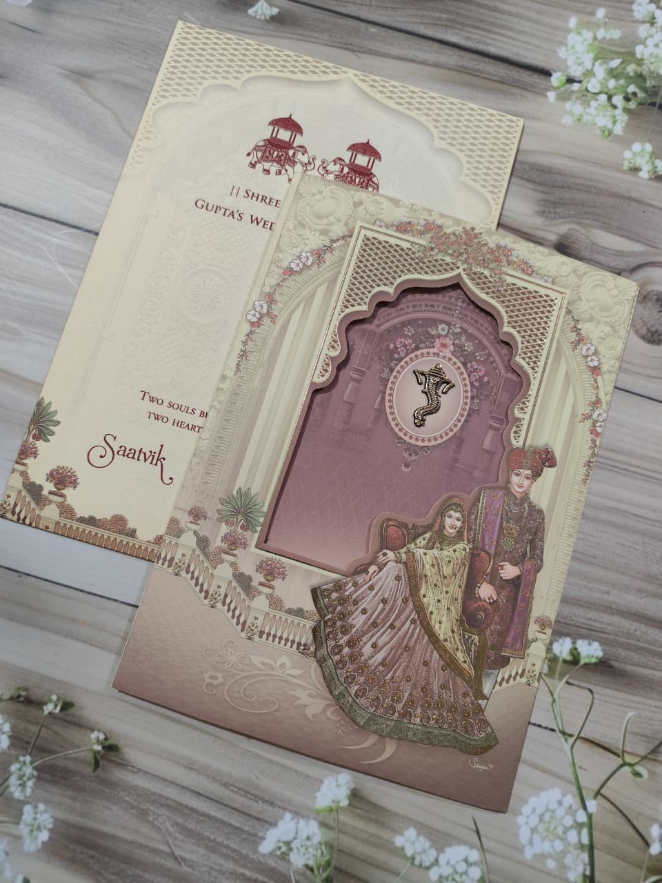 Gulshan Card Collection Designer Wedding Invitation Card (Pack of 50)
