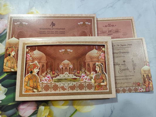 Gulshan Card Collection Designer Wedding Invitation Card (Pack of 50) RD