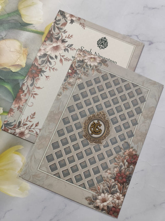 Gulshan Card Collection Designer Wedding Invitation Card (Pack of 50) RD