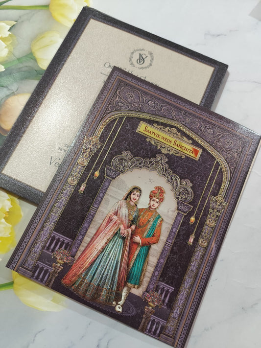 Gulshan Card Collection Designer Wedding Invitation Card (Pack of 50) RD