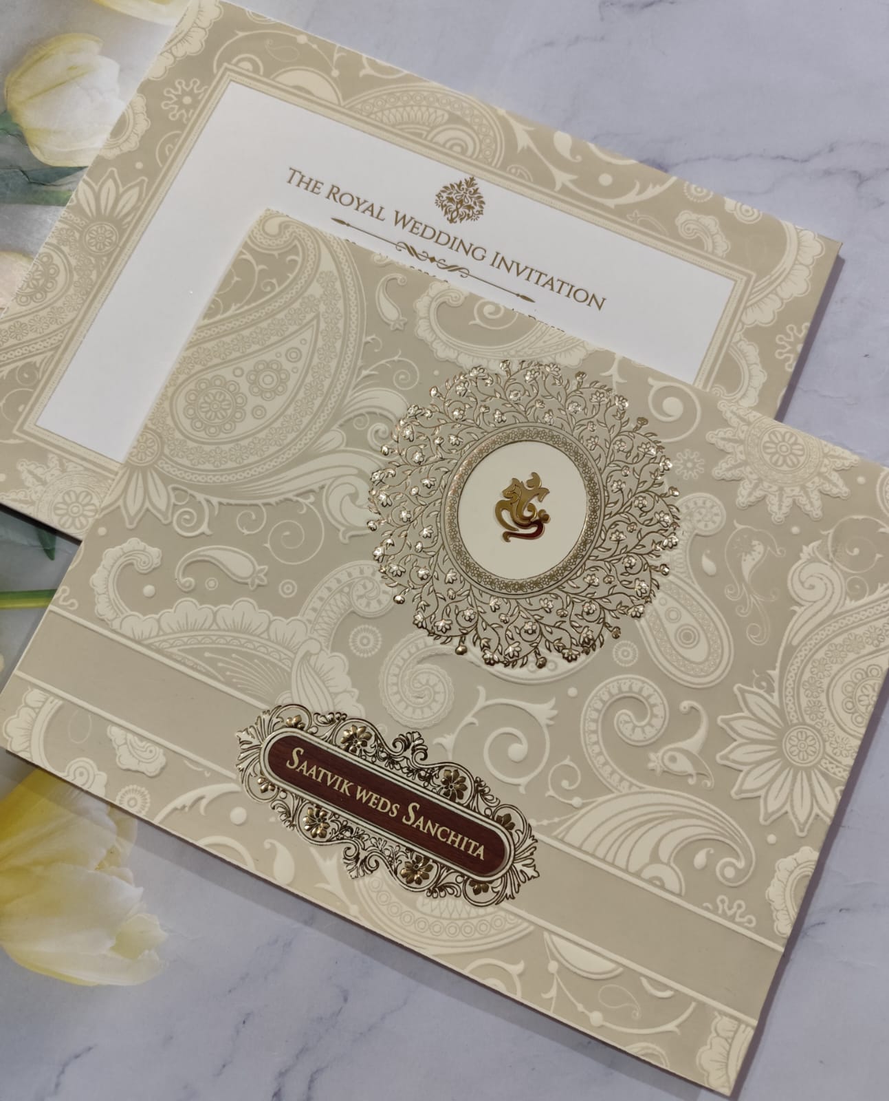 Gulshan Card Collection Designer Wedding Invitation Card (Pack of 50) RD