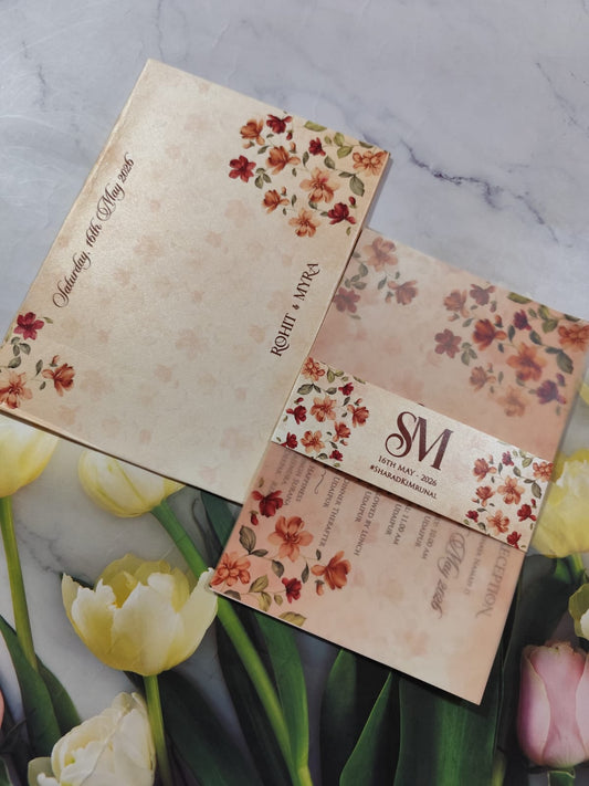 Gulshan Card Collection Designer Wedding Invitation Card (Pack of 50)