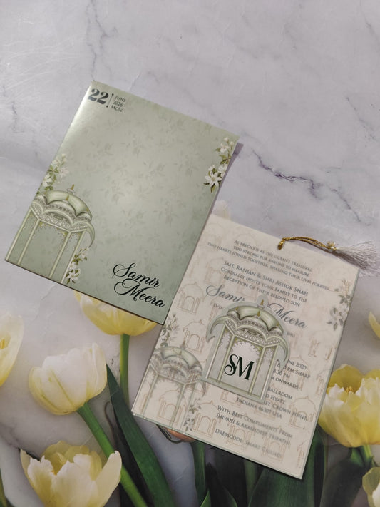 Gulshan Card Collection Designer Wedding Invitation Card (Pack of 50)