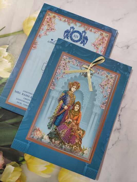 Gulshan Card Collection Designer Wedding Invitation Card (Pack of 50) AND