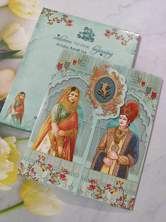 Gulshan Card Collection Designer Wedding Invitation Card (Pack of 50) AND