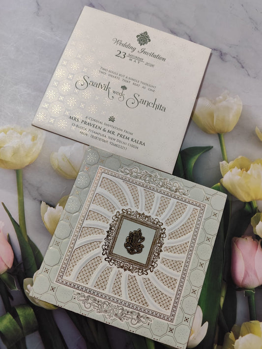 Gulshan Card Collection Designer Wedding Invitation Card (Pack of 50) RD