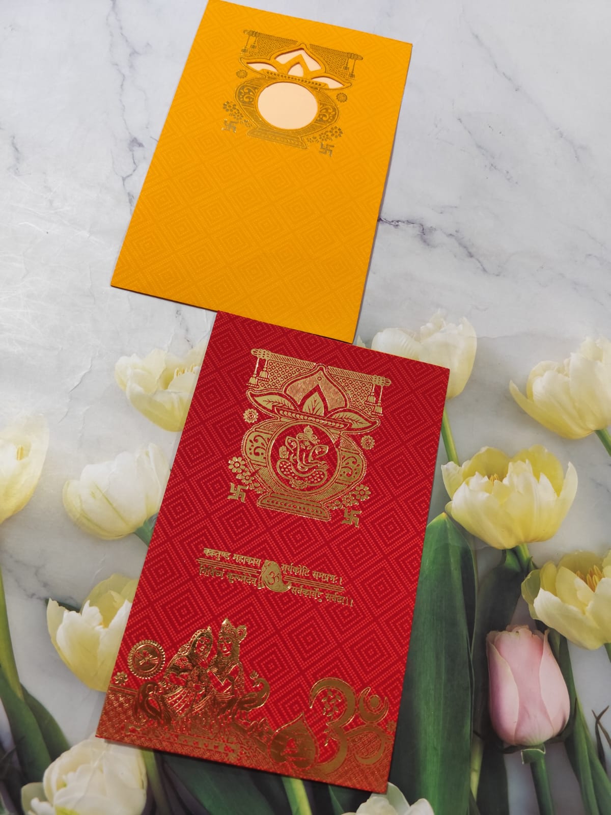 Gulshan Card Collection Designer Wedding Invitation Card (Pack of 50) FT