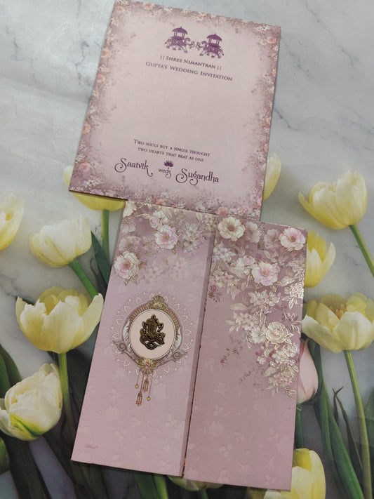 Gulshan Card Collection Designer Wedding Invitation Card (Pack of 50) RD