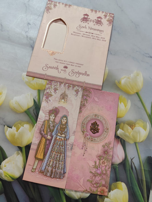 Gulshan Card Collection Designer Wedding Invitation Card (Pack of 50) RD