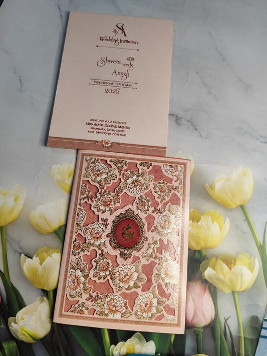 Gulshan Card Collection Designer Wedding Invitation Card (Pack of 50) RD