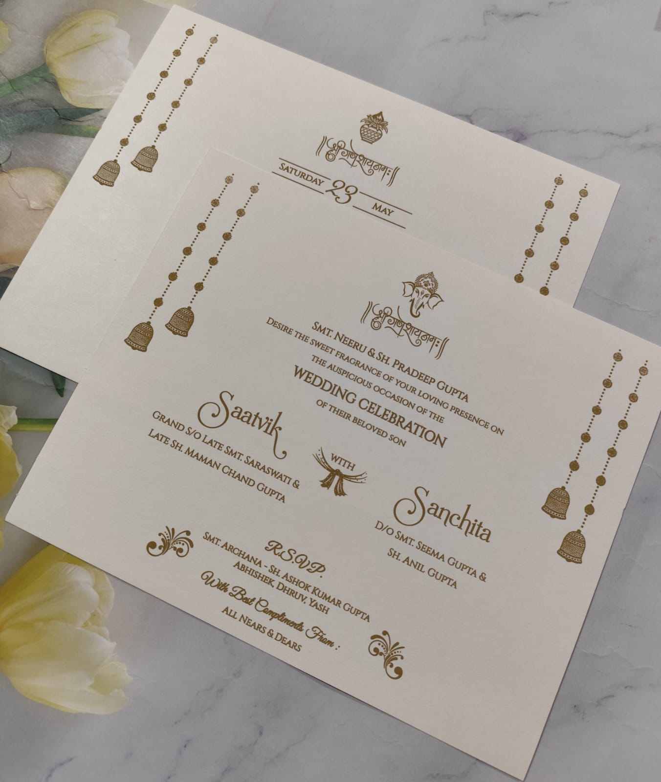 Gulshan Card Collection Designer Wedding Invitation Card (Pack of 50) RD