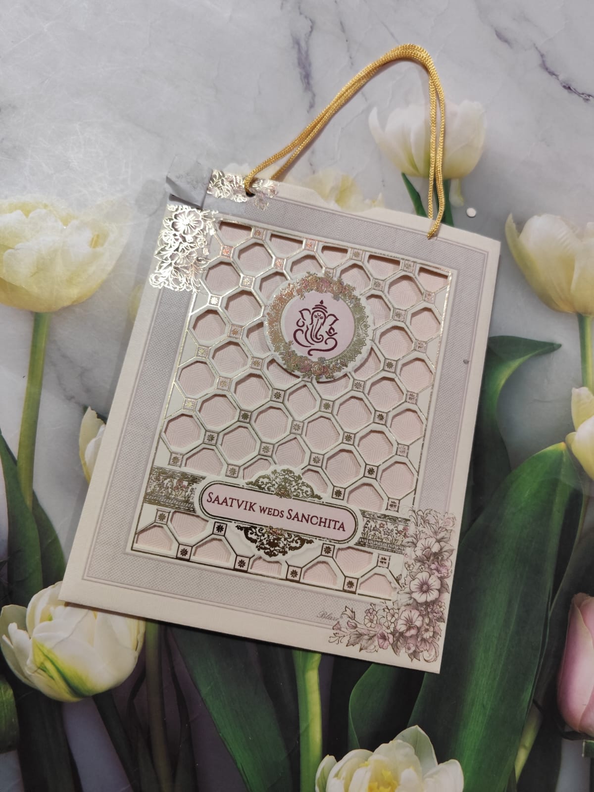 Gulshan Card Collection Designer Wedding Invitation Card (Pack of 50) RD