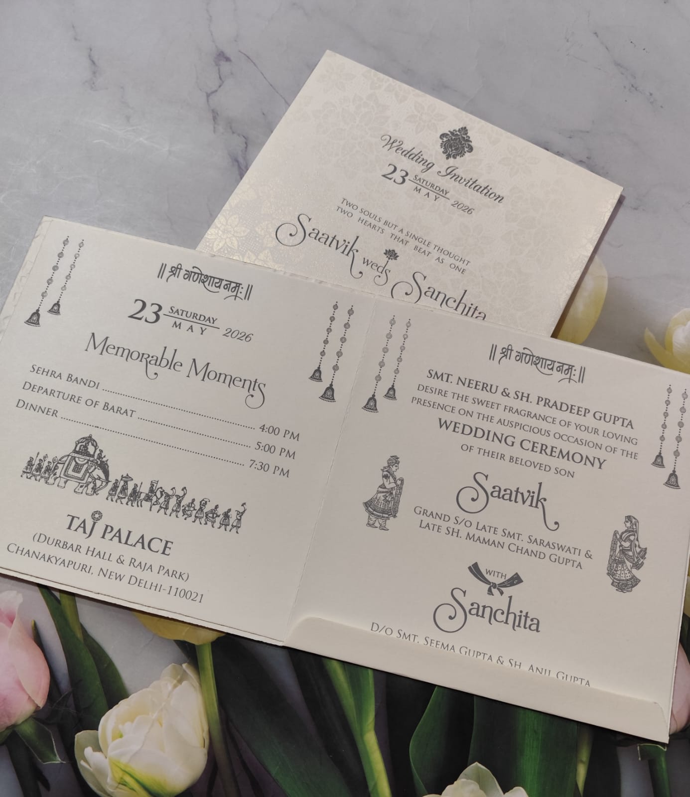 Gulshan Card Collection Designer Wedding Invitation Card (Pack of 50) RD