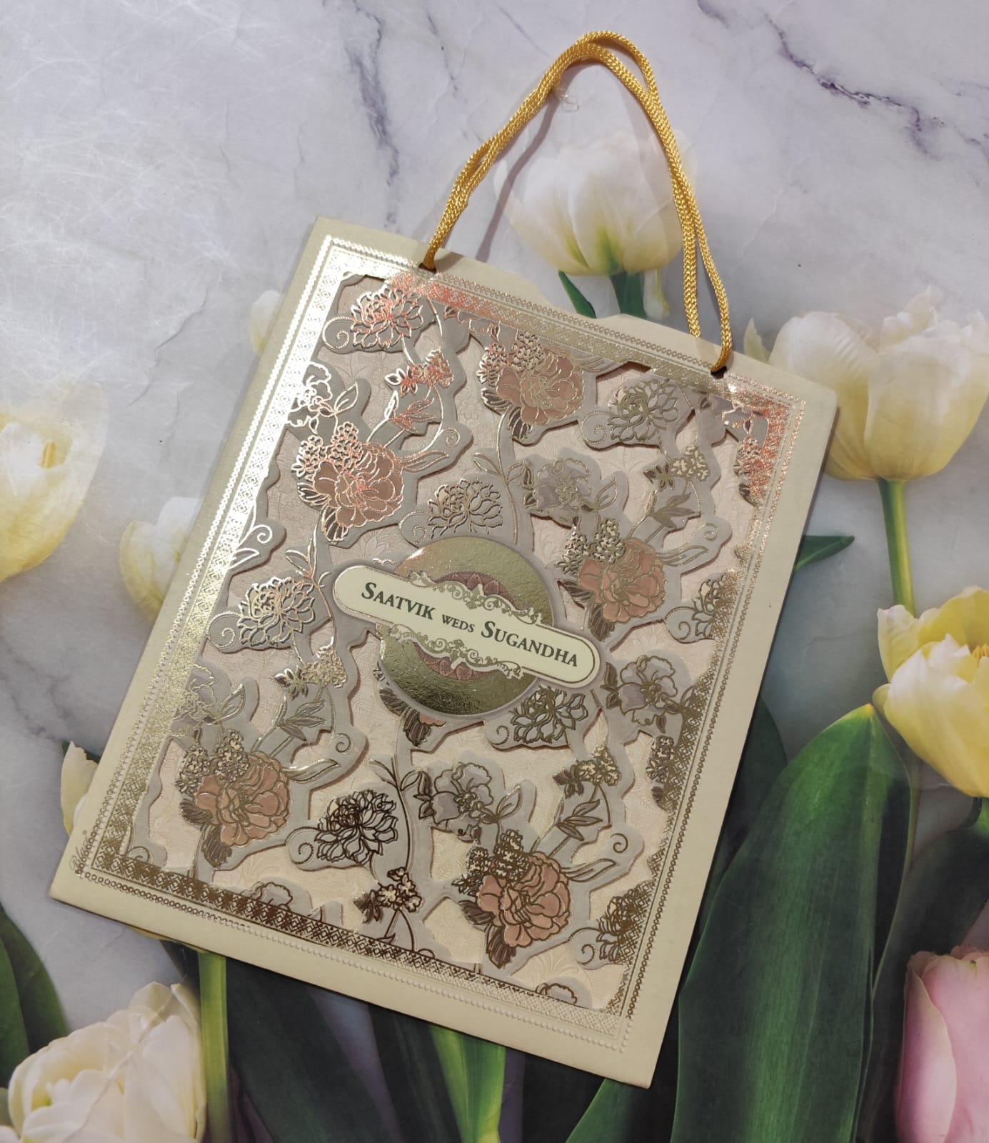 Gulshan Card Collection Designer Wedding Invitation Card (Pack of 50) RD