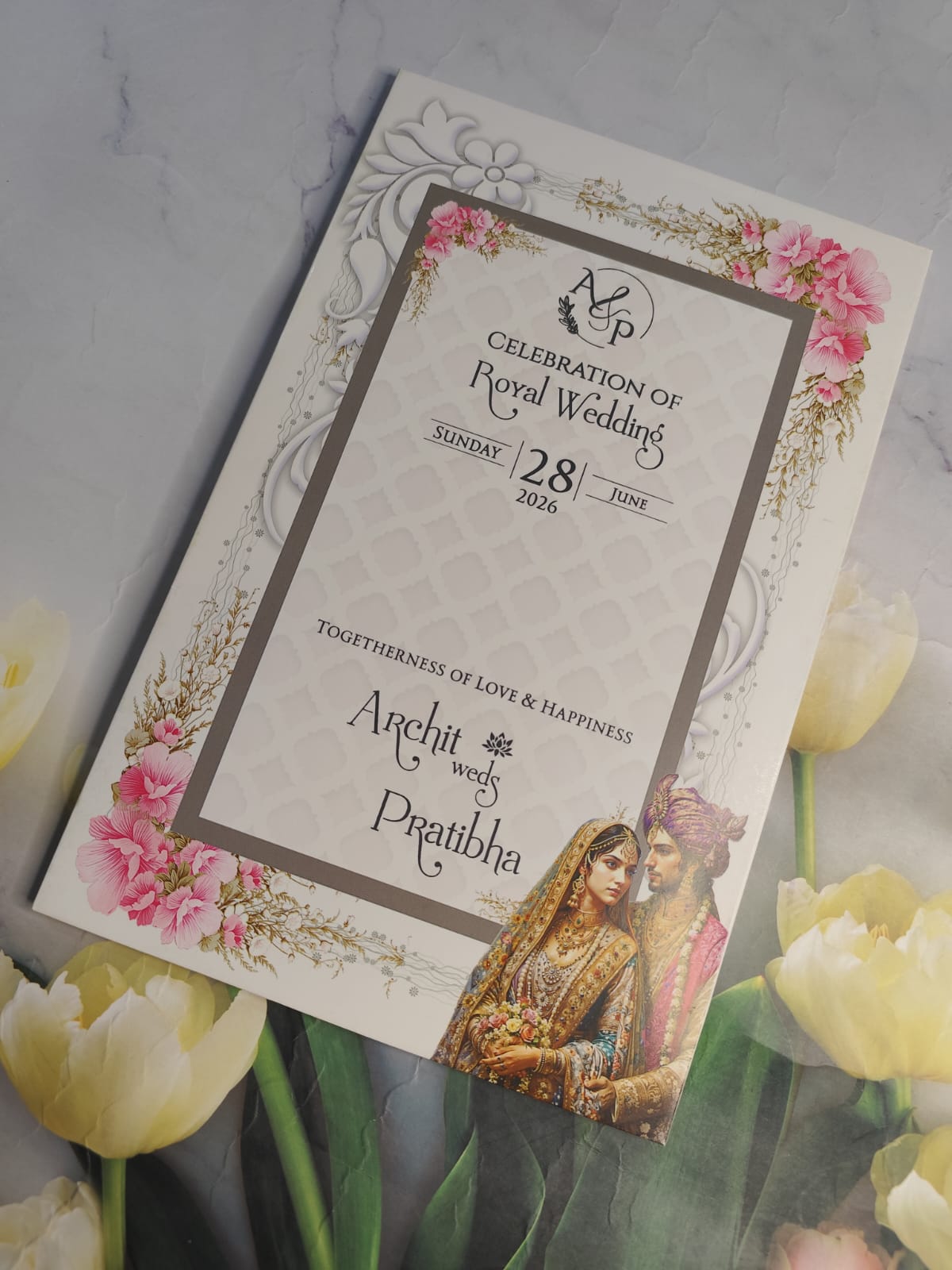 Gulshan Card Collection Designer Wedding Invitation Card (Pack of 50) RD