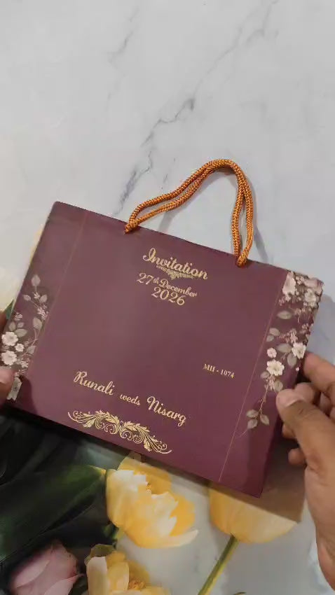 Gulshan Card Collection Designer Wedding Invitation Card (Pack of 50)