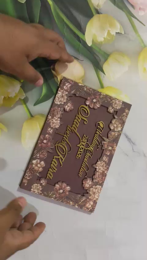 Gulshan Card Collection Designer Wedding Invitation Card (Pack of 50)