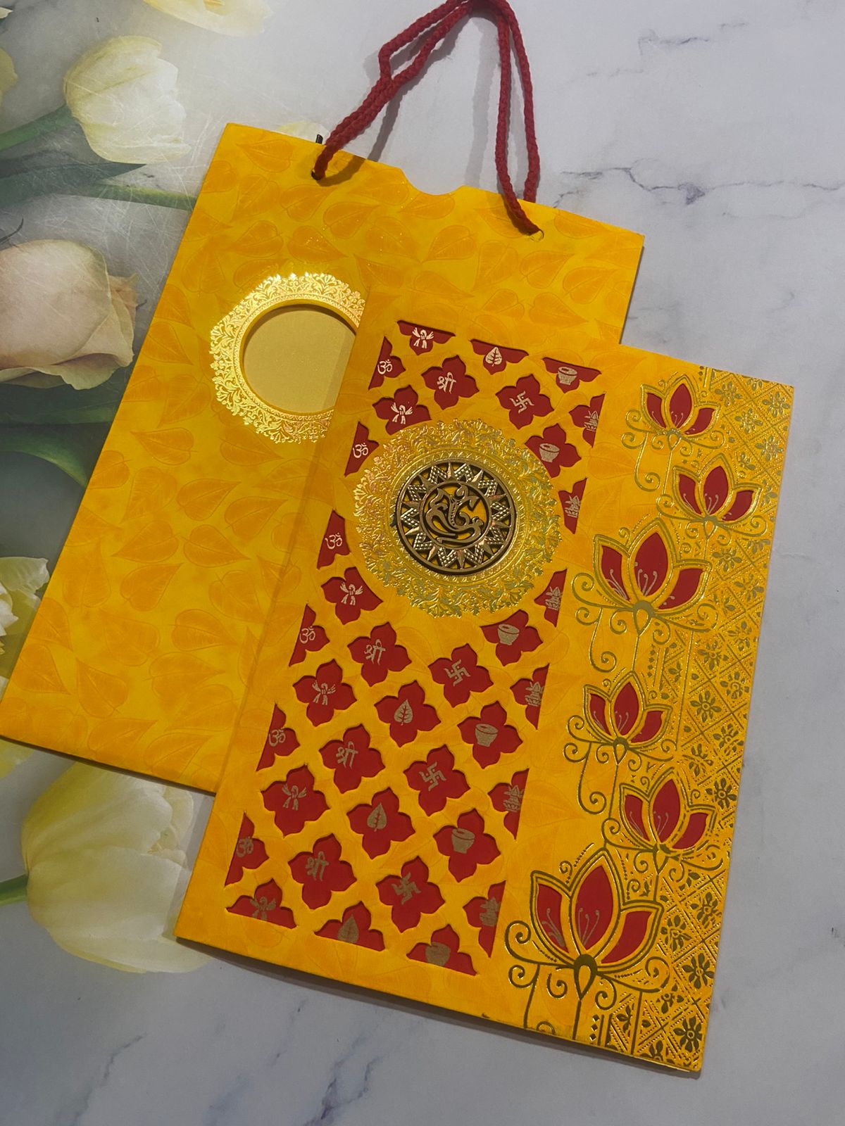 Gulshan Card Collection Designer Wedding Invitation Card (Pack of 50) 